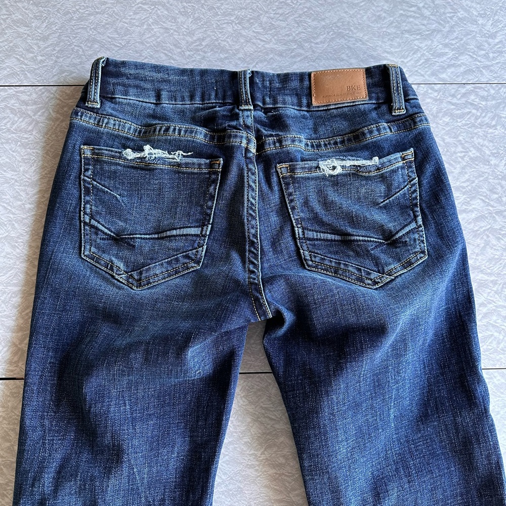 BKE Stella Low Rise boot-cut jeans size 26x36